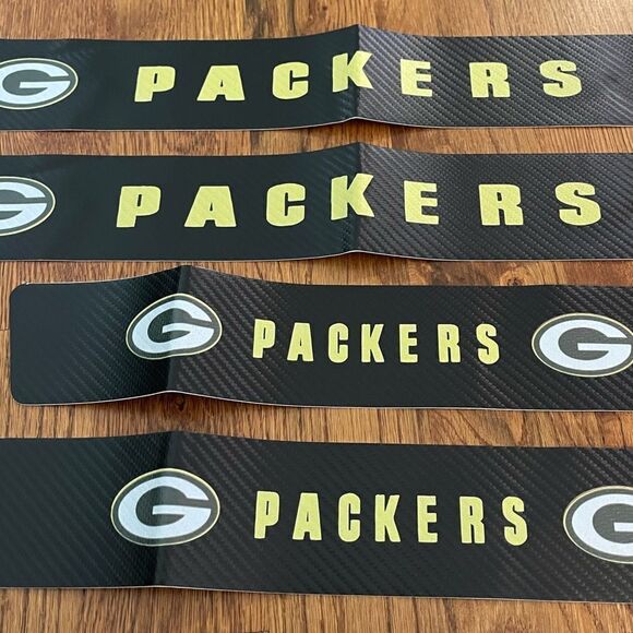Green Bay Packers threshold protector in Black, yellow and Green set of 4 NWT - Picture 2 of 12